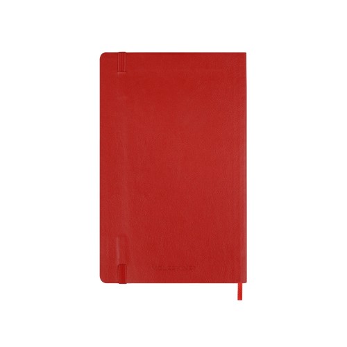 Купить Записная книжка Moleskine Classic Soft (в линейку), Large (13х21см), красный с нанесением логотипа