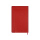 Купить Записная книжка Moleskine Classic Soft (в линейку), Large (13х21см), красный с нанесением логотипа