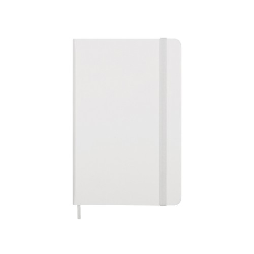 Купить Записная книжка Moleskine Classic (в линейку) в твердой обложке, Medium (11,5x18 см), белый с нанесением логотипа