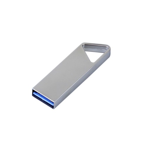 Купить USB 2.0-флешка на 128 Гб с мини чипом, компактный дизайн, отверстие треугольной формы для цепочки с нанесением логотипа