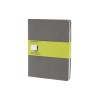 Купить Записная книжка Moleskine Cahier (нелинованный, 3 шт.), ХLarge (19х25см), серый с нанесением логотипа