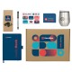 Купить Welcome pack Warm welcome, синий с нанесением логотипа