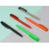 Купить Ручка шариковая трехгранная UMA TRINITY K transparent GUM, soft-touch, оранжевый с нанесением логотипа