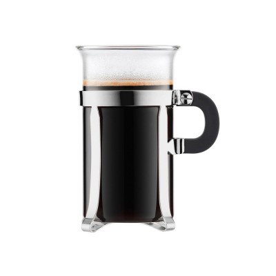 Купить CHAMBORD 300. Glass tea mug 300ml, серебряный с нанесением логотипа