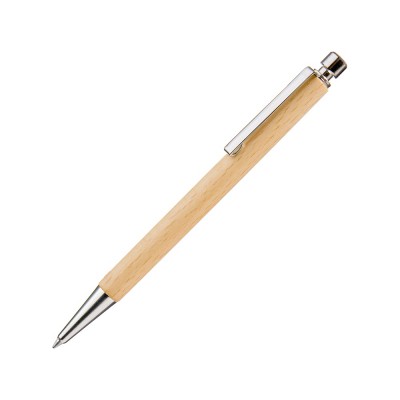 Купить Ручка шариковая деревянная CALIBRA S, черный, 1мм, светло-коричневый с нанесением логотипа