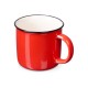 Купить Кружка с каймой Countryside M, красный 410ml с нанесением логотипа