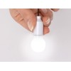 Купить Брелок с мини-лампой Pinhole, белый с нанесением логотипа