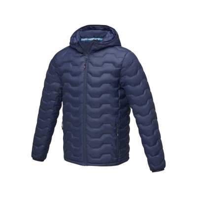 Купить Мужская утепленная куртка Petalite из материалов, переработанных по стандарту GRS - Темно - синий с нанесением логотипа