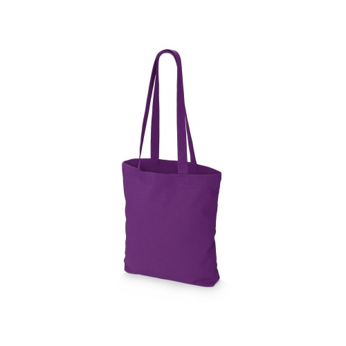 Купить Сумка из плотного хлопка Carryme 220, фиолетовый с нанесением логотипа