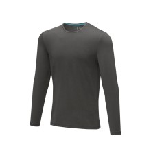 Ponoka мужская футболка из органического хлопка, длинный рукав, storm grey