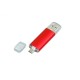 Купить USB-флешка на 64 ГБ.c дополнительным разъемом Micro USB, красный с нанесением логотипа