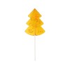 Купить Карамель леденцовая на сахаре Елочка нарядная, 50г, желтый с нанесением логотипа