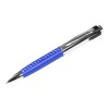 Купить Флешка в виде ручки с мини чипом, 64 Гб, синий/серебристый с нанесением логотипа