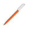 Купить Ручка пластиковая шариковая Миллениум Color BRL, оранжевый/белый с нанесением логотипа