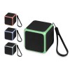 Купить Портативная колонка Cube с подсветкой, черный с нанесением логотипа