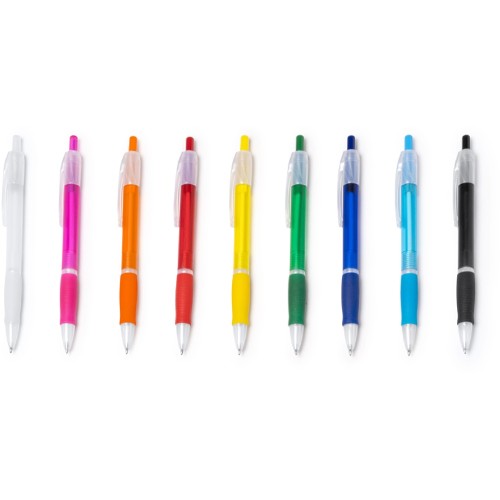 Купить Ручка пластиковая шариковая ONTARIO, желтый с нанесением логотипа