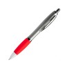 Купить Ручка пластиковая шариковая CONWI, серебристый/красный с нанесением логотипа