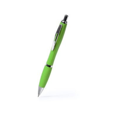 Купить Ручка пластиковая шариковая MERLIN, зеленое яблоко с нанесением логотипа