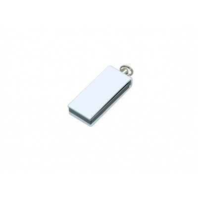 Купить Флешка с мини чипом, минимальный размер, цветной  корпус, 16 Гб, белый с нанесением логотипа