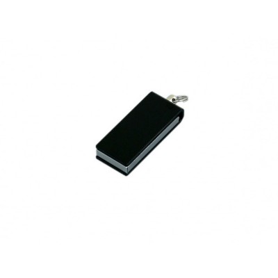 Купить Флешка с мини чипом, минимальный размер, цветной корпус, 8 Гб, черный с нанесением