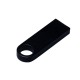 Купить USB 2.0-флешка на 32 Гб с мини чипом и круглым отверстием, черный с нанесением логотипа
