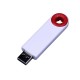 Купить USB-флешка промо на 64 Гб прямоугольной формы, выдвижной механизм, красный с нанесением логотипа