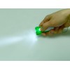 Купить Брелок-фонарик Каяма, зеленый/белый с нанесением логотипа