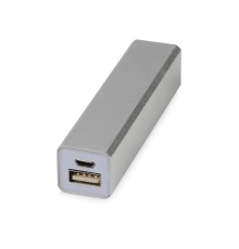 Портативное зарядное устройство Брадуэлл, 2200 mAh, серебристый