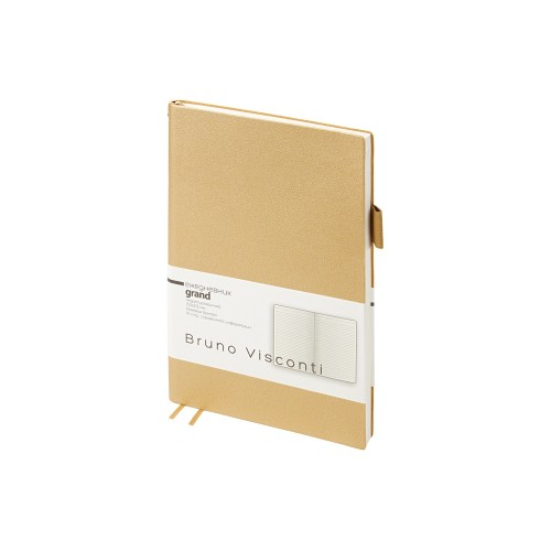 Купить Ежедневник недатированный А5 Grand, золото с нанесением логотипа