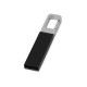 Купить Флеш-карта USB 2.0 16 Gb с карабином Hook, черный/серебристый с нанесением логотипа