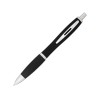 Купить Прорезиненная шариковая ручка Nash, черный с нанесением логотипа