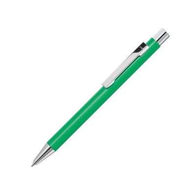 Купить Ручка шариковая металлическая Straight SI, зеленый с нанесением