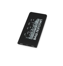 Портативное зарядное устройство с белой подсветкой логотипа Faros, soft-touch, 4000 mAh