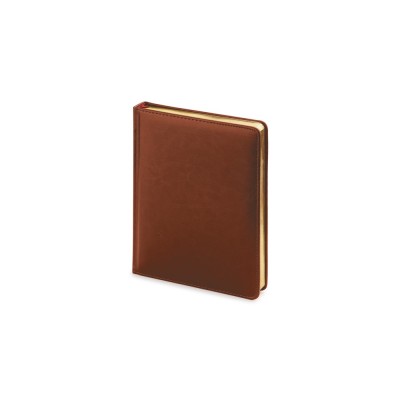 Купить Ежедневник недатированный А6+ Sidney Nebraska, коричневый с нанесением логотипа