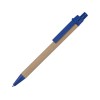 Купить Ручка картонная шариковая Эко 3.0, синий с нанесением логотипа