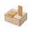Подарочный набор с БЗУ и внешним аккумулятором Bamboo Set, натуральный