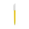 Купить Ручка пластиковая шариковая Миллениум Color BRL, желтый/белый с нанесением логотипа
