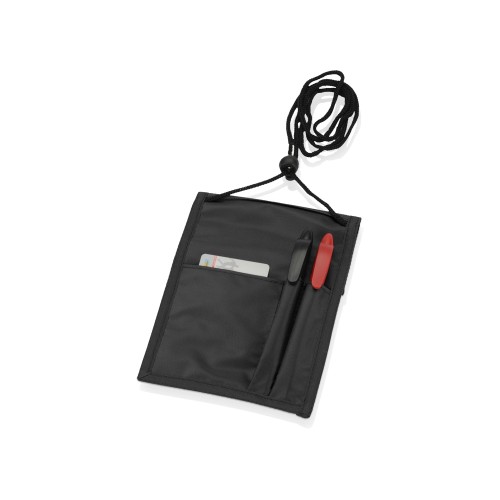 Купить Нагрудное дорожное портмоне со шнурком с нанесением логотипа
