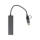 Купить USB-концентратор Command, серый с нанесением логотипа