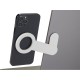 Купить Настольный держатель для телефона Hook из пластика, белый с нанесением логотипа