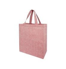 Pheebs, эко-сумка из переработанного хлопка, плотность 150 г/м2, красный меланж