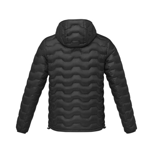 Купить Мужская утепленная куртка Petalite из материалов, переработанных по стандарту GRS - сплошной черный с нанесением логотипа