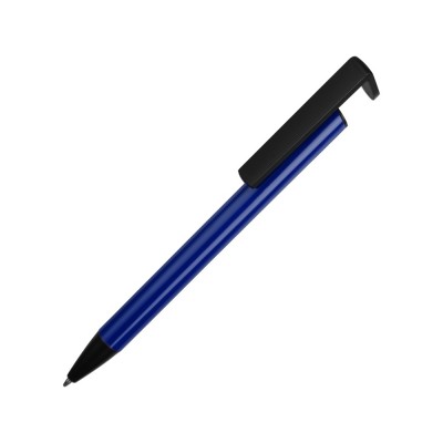 Купить Ручка-подставка шариковая Кипер Металл, синий с нанесением