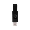 Купить Флеш-карта Rotate Metallic USB 2.0 на 4 Gb, черный с нанесением логотипа