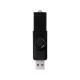 Купить Флеш-карта Rotate Metallic USB 2.0 на 4 Gb, черный с нанесением логотипа