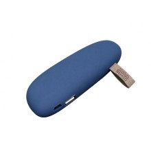 PB_Small_stone Универсальное зарядное устройство power bank в форме камня. 2600MAH. Темно-синий