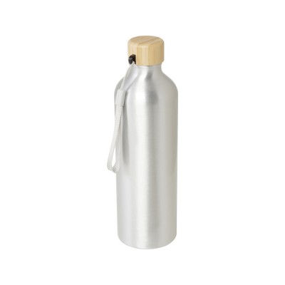 Купить Бутылка для воды Malpeza из переработанного алюминия, 770 мл - Серебряный с нанесением логотипа