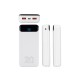 Купить RIVACASE VA2580 (20 000mAh), QC/PD 20W внешний аккумулятор с дисплеем, белый /24 с нанесением логотипа