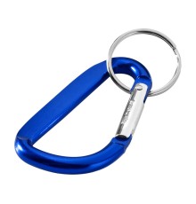 Timor брелок с карабином из переработанного алюминия, сертифицированного по стандарту RCS - Ярко-синий