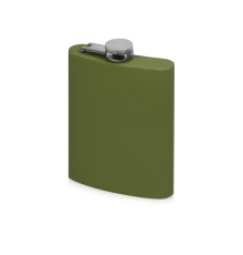 Фляжка 240 мл Remarque soft touch, 304 сталь, зеленый милитари